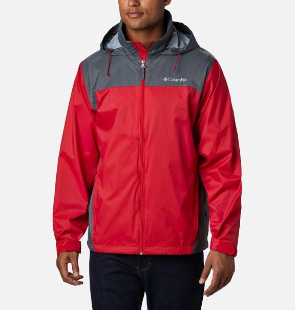 Columbia Glennaker Lake Rain Jacket Red For Men's NZ76915 New Zealand